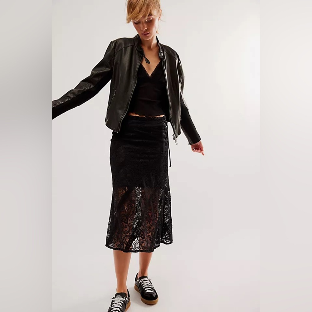 For Love and Lemons Danielle Midi Skirt